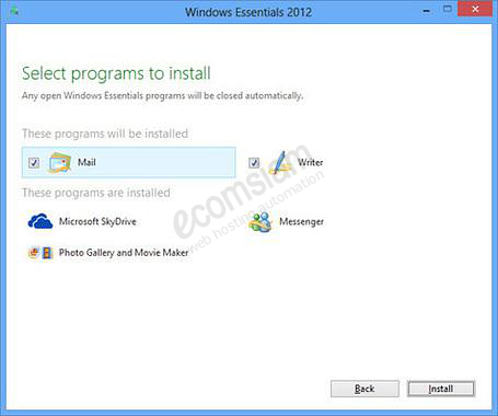 windows-livemail-setting-for-windows แนะนำโดย ecomsiam web hosting